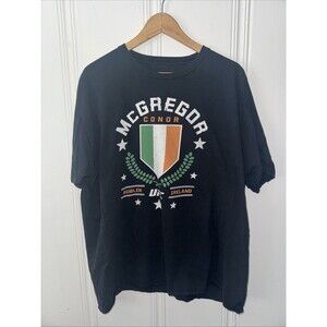 UFC Conor McGregor UFC Shirt Mens 2xl Black Short Sleeve Pullover Crew Neck